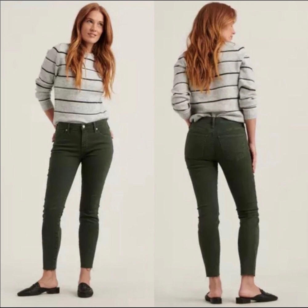 Lucky brand green skinny jeans